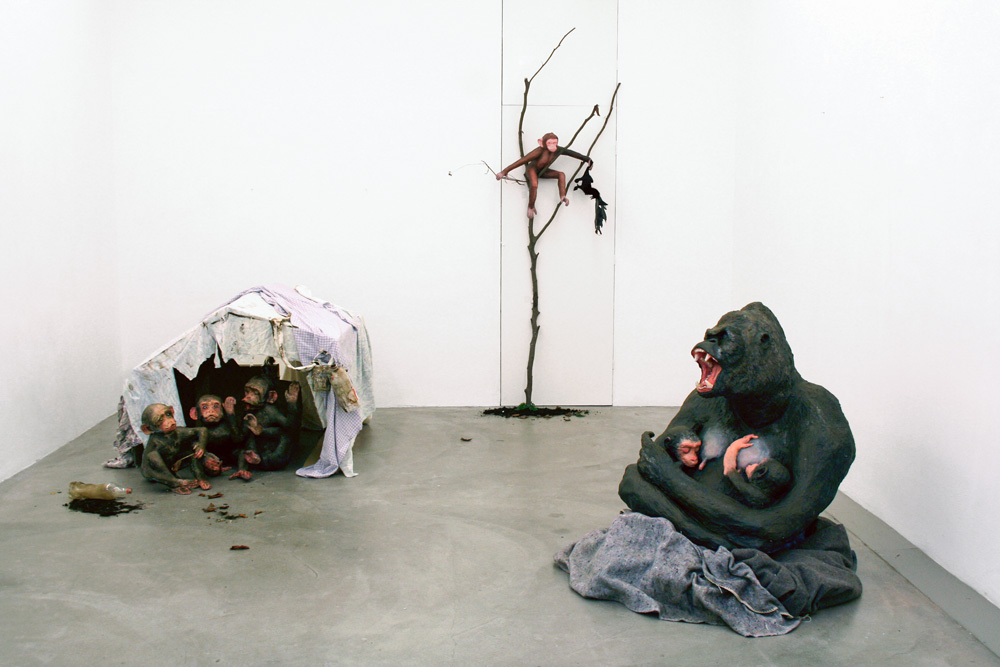 106.-War-Zone-III,-Installation,-ceramic-plaster-mixed-media,-340-x-450-x-600-cm,-2014.