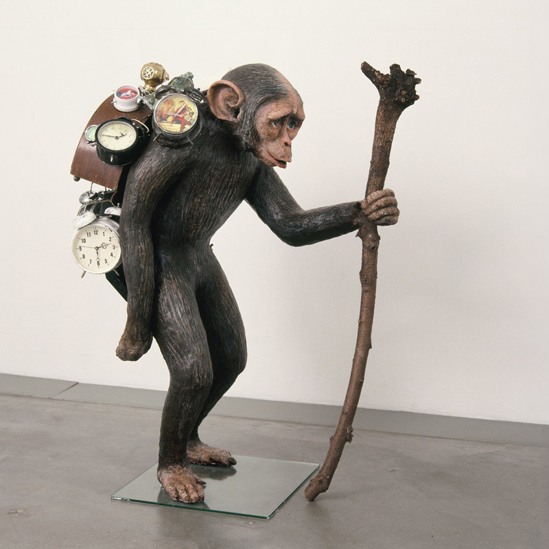 77.-Time-is-on-my-side,-ceramic-plaster-mixed-media,-50-x-100-x-86-cm,-2008.