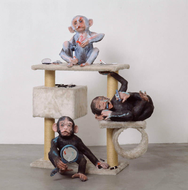 82.--L'aboratoire-Beauté,-ceramic-plaster-mixed-media,-150-x-150-x-70-cm,-2003.